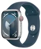 Apple Watch 9 Cell 41mm Silber Alu Blau Sportarmb. S/M Produktbild-Vorschau 2