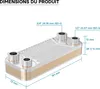 Wiltec Échangeur de chaleur thermique avec 10 plaques – 191 Voir les images du produit 6