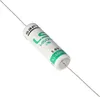 A single lithium battery with wire leads, isolated on a white background. Produktbild-Vorschau