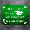 Metallschild in 15x20 cm mit lustigem Spruch - Mein Hund Produktbild-Vorschau 2