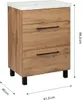 A standalone image of a bathroom vanity cabinet with a white countertop. Podgląd zdjęcia produktu