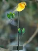 2 x Solar Gartenstecker Vogel grau-gelb-schwarz Produktbild-Vorschau 3