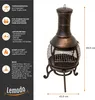 Terrassenofen Gartenkamin mit Grill, Gusseisen, Grillkamin Produktbild-Vorschau 5