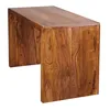A wooden desk on a white background. Produktbild-Vorschau