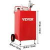 VEVOR Carrello per carburante da 30 galloni, deposito di Anteprima dell’immagine prodotto 8