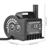 A black submersible DC water pump with a dial for adjustment and measurement indicators. Náhled obrázku produktu