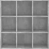 vidaXL Regál na knihy betonový šedý 98x29x97,5 cm Materiál Náhled obrázku produktu 4