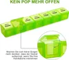 SUKUOS Pillendose 28 Tage Deutsch, Große Tablettenbox Monat Produktbild-Vorschau 3