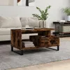 konferenční stolek vidaXL Kouřový dub 90x49x45 cm Dřevěné Náhled obrázku produktu 2