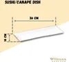 Piatto da portata Wilmax 35,5 x 14 cm in porcellana, bianco Anteprima dell’immagine prodotto 3