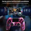 A gaming controller with digital overlays showing game interfaces. Produktbild-Vorschau