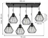 Suspension, lustre, abat-jour en fil métallique, LED Voir les images du produit 7