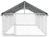 vidaXL Buda zewnętrzna dla psa z dachem 400x200x150 cm Podgląd zdjęcia produktu 5