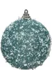 Weihnachtskugeln Kunststoff mit Glitzer 8cm dämmerungsblau, Produktbild-Vorschau 1