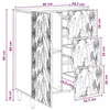 Maison Exclusive - Credenza bianca lucida 66 x 34,5 x 90 cm Anteprima dell’immagine prodotto 10