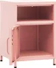 vidaXL Noční stolek růžový 35x35x51 cm Ocel Náhled obrázku produktu 6