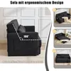 LVHOM Schlafsofa Ausziehbar 2-Sitzer Cord, Bettsofa mit Produktbild-Vorschau 3