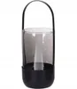 Dekorative Gartenlaterne schwarz mit Griff 26 cm Produktbild-Vorschau 1