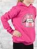 KMISSO Mädchen Pullover mit Kapuze Power Stars Pink 152 Produktbild-Vorschau 3