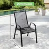 Gartenstühle 4er Set Stapelstuhl Camping Stapelbar Produktbild-Vorschau 7