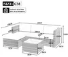 Flieks Polyrattan Gartenmöbel Set (2-tlg), Balkonmöbel Set Produktbild-Vorschau 7