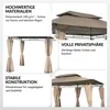 4iQ Gartenpavillon 3x4 m Beige mit Seitenwänden – Produktbild-Vorschau 3