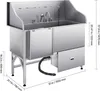SucceBuy Station de lavage pour chiens en acier inoxydable, Voir les images du produit 8