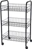 Excellent Houseware Küchenwagen mit 3 Körben Schwarz Produktbild-Vorschau 1