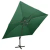vidaXL Ombrello Ampel con ventilazione 400x300 cm Verde Anteprima dell’immagine prodotto 1