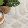 Teppich Kurzflor Wohnzimmer - Beige - 200x290 cm Rechteckig Produktbild-Vorschau 4