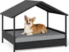 COSTWAY Lit pour chien d'extérieur, lit surélevé en rotin Voir les images du produit 1