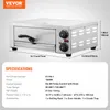 A stainless steel commercial pizza oven with dimensions and specifications listed below. Produktbild-Vorschau