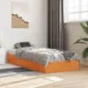 vidaXL Massivholzbett ohne Matratze Wachsbraun 75x190 cm Produktbild-Vorschau 2
