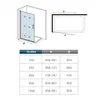 85X197cm Walk in Duschabtennung Nano Glas Dusche Duschwand Produktbild-Vorschau 4