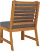 vidaXL Modular-Mittelsofa mit Dunkelgrauen Kissen Akazie Produktbild-Vorschau 5