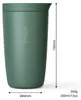 Thermobecher Edelstahl 350ml Deckel Kaffee Becher isoliert Produktbild-Vorschau 4