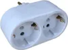 Steckdosen-Adapter 2 Schuko Stecker Mehrfachstecker Produktbild-Vorschau 1