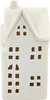 Keramik LED Haus - weiß matt - 8 x 17 x 6 cm - Lichthaus Produktbild-Vorschau 3