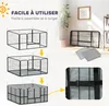 Cama para cachorros Sweiko, con base, fabricada con tejido Vista previa de la imagen del producto 9