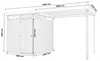 HOME DELUXE Gartenhaus inkl. Überdachung LEVANTO - Produktbild-Vorschau 4