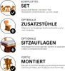 Gartenmöbel-Set "Rustikal" Farbton Pinie 200x200x80 cm Produktbild-Vorschau 8