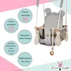 Love Gifts® Babyschaukel aus Holz hochwertig und geeignet Produktbild-Vorschau 5