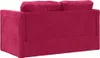 vidaXL Bodensofa mit Schlaffunktion Weinrot 122x204x55 cm Produktbild-Vorschau 8