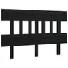 Kopfteil Schwarz 183,5x3x81 cm Massivholz Kiefer Produktbild-Vorschau 1
