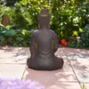 XXL Antiker Buddha 50cm braun / grün Garten Deko Figur Produktbild-Vorschau 5
