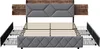 UnboxG Polsterbett 160x200cm, Doppelbett mit USB/Type-C und Produktbild-Vorschau 14