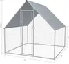 vidaXL Outdoor-Hühnerkäfig 2x2x1,92 m Verzinkter Stahl Produktbild-Vorschau 6