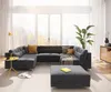 DELIFE Wohnlandschaft Elio 300x185 cm Mikrofaser Graphite Produktbild-Vorschau 4