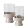 Boltze Windlicht Pallas Leuchter Eisen & Klarglas Beige Náhled obrázku produktu 1