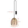 A product image showing a hanging lamp with dimensions indicated. Anteprima dell’immagine prodotto